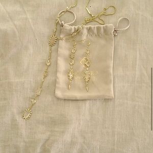 Kendra Scott Y-necklace with earrings (set)